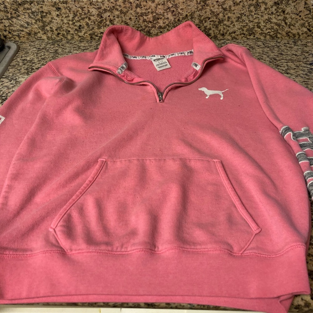 Victoria’s Secret PINK size small half zip sweatshirt